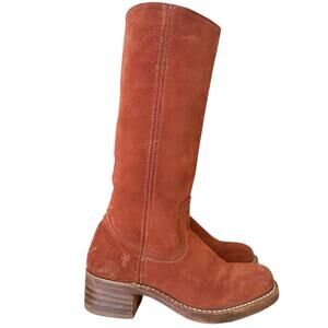 Frye Vintage Brown Suede Campus Boots Size 6.5